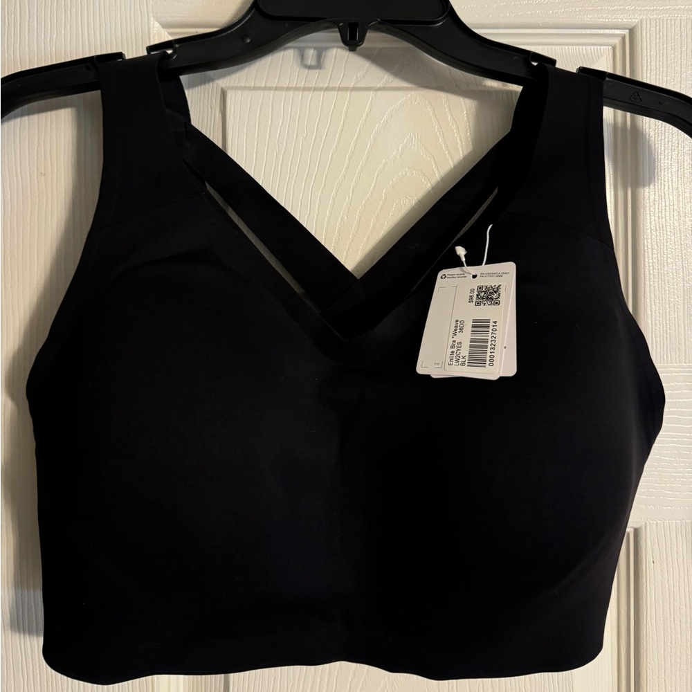 Lululemon black, elite NWT weave bra.